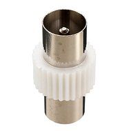 TV Aerial Cable Coupler Connector Adapter Male To Male Plug RF Coaxial Coax N3