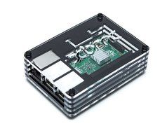 Raspberry Pi 3 Based - Extreme Xbmc Kodi Media Center - Transparent/Black Case - Bundle with Wireless Keyboard... N2