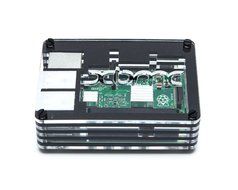 Raspberry Pi 3 Based - Extreme Xbmc Kodi Media Center - Transparent/Black Case - Bundle with Wireless Keyboard... N4