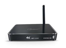Factory directly sale! EW902 HD Android4.4 tv Box Realtek RTD1195 3D 4K HDD Media Player 1G/8G HDMI IN &amp; OUT USB3.0... N2