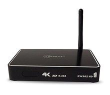 Factory directly sale! EW902 HD Android4.4 tv Box Realtek RTD1195 3D 4K HDD Media Player 1G/8G HDMI IN &amp; OUT USB3.0... N4