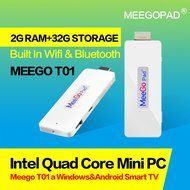 MeeGoPad T01 Microsoft Windows 8.1 OS TV Stick - Quad-Core CPU, 2GB RAM, 32GB Internal Memory, Bluetooth, HDMI...