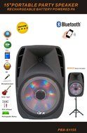 QFX PBX-61155 Bluetooth Portable Party Speaker N3