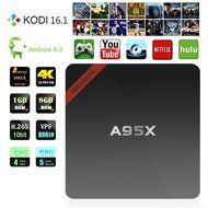 [2nd Generation]NEXBOX A95X Plus Android 6.0 TV Box Powered by Newest Amlogic S905X 64Bit Quad-core CPU with Penta-core...