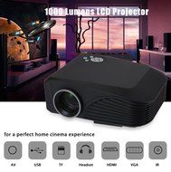 Joyhero portable projector,Full HD 3D 1920 x 1080 1000LM LED Home Theater Projector N4