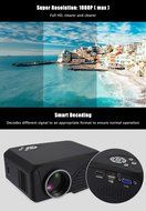 Joyhero portable projector,Full HD 3D 1920 x 1080 1000LM LED Home Theater Projector N5
