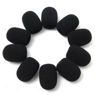 BephaMart 10PCS Microphone Headset Grill Windscreen Sponge Foam Black Mic Cover N4