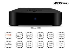 KOBWA M8S PRO 4K TV BOX Quad Core Android 5.1 2G/8G Kodi 16.1 Preinstalled Streaming Media Player Android Smart... N8