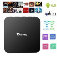 TX5 pro Smart Android TV Box Android 6.0 Marshmallow S905X 2.0GHz Streaming Media Player with Kodi 16.1 Fully...