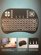PH Direct 2016 White 2.4G Wireless Mini Keyboard with backlit for Smart TV Android Box PC USA N5