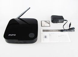 PIPO X6s Mini PC Intel Cherry Trail Z8300 Quad core IPTV Box for streaming tv Windows 10 2.4G WiFi 4GB RAM 64GB... N12