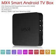 Vipwind MX4 Smart Android TV Box RK3229 Quad-core Cortex A7 1G/8G WiFi LAN 2160P XBMC DLNA UHD 4K2K 3D H.265 HD... N2
