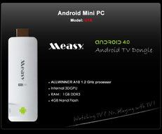 Kingzer U1A Android 4.0 TV Box Stick HDMI 1.2GHz WiFi HD 1080P/2160P Mini PC 4GB N4