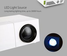 Mini Mobile Projector,Joyhero Portable LED Pocket Projector with Rechargeable Battery USB/AV/HDMI support TV Box... N4