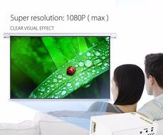 Mini Mobile Projector,Joyhero Portable LED Pocket Projector with Rechargeable Battery USB/AV/HDMI support TV Box... N6