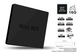 Mini MX TV Box Amlogic S905X Quad Core Android 6.0 64bit 4K VP9 H.265 Decoding Support 2.4GHz + 5.8GHz WiFi Bluetooth...