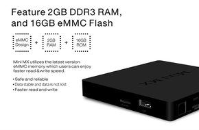 Mini MX TV Box Amlogic S905X Quad Core Android 6.0 64bit 4K VP9 H.265 Decoding Support 2.4GHz + 5.8GHz WiFi Bluetooth... N3