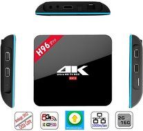 H96 PRO ANDROID TV BOX - S912 OCTA CORE- FULLY LOADED UNLOCKED WITH KODI - 2GB 16GB - ANDROID 6.0 &ndash; 4K UHD READY...