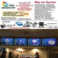 2 Devices for $299, Digital Menu System with Android Mini PC, FTP &amp; Software, Bakeries, Coffee Shops, Pizzerias...