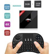 H96 PRO+3GB RAM 32G Android 6.0 TV Box with Wireless keyboard Pinwheel 8 core Amlogic S912 BT 4.0 4K KODI Octa...