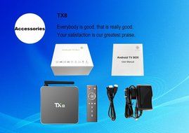 Joinwe-world TX8 Android 6.0 Amlogic S912 Octa core Set top box 2G 32G Android TV Box HDMI H.265 WIFI Media Player... N4