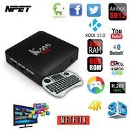NPET KM8 PRO Amlogic S912 Android 6.0 Octa Core TV Box 2GB 8GB Kodi 17.0 Streaming Media Player Support 2.4G/5G... N10