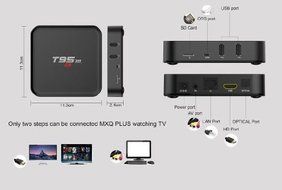 T95M android tv box Kodi Pre installed Amlogic S905 Quad-core cortex-A53 Android 5.1 1GB DDR3 RAM 8GB emmc Flash... N3