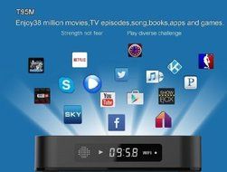 T95M android tv box Kodi Pre installed Amlogic S905 Quad-core cortex-A53 Android 5.1 1GB DDR3 RAM 8GB emmc Flash... N5