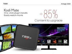 T95M android tv box Kodi Pre installed Amlogic S905 Quad-core cortex-A53 Android 5.1 1GB DDR3 RAM 8GB emmc Flash... N7