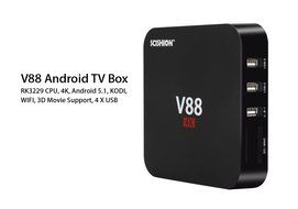 SCISHION V88 Android TV Box - RK3229 CPU, 4K, Android 5.1, KODI, WIFI, 3D Movie Support, 4 X USB, SD Card Slot