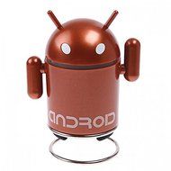 CHICHO Andriod Robot Mini Speaker TF Mp3 Player USB Brown N2