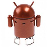 CHICHO Andriod Robot Mini Speaker TF Mp3 Player USB Brown N5