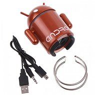 CHICHO Andriod Robot Mini Speaker TF Mp3 Player USB Brown N6