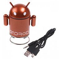 CHICHO Andriod Robot Mini Speaker TF Mp3 Player USB Brown N7