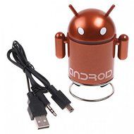 CHICHO Andriod Robot Mini Speaker TF Mp3 Player USB Brown N8