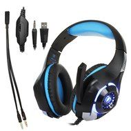 Supplylink Stereo Gaming Headset for PS4 PSP Xbox one, Led Light GM-1 Headphone with Microphone and Free Adapter... N7