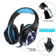 Supplylink Stereo Gaming Headset for PS4 PSP Xbox one, Led Light GM-1 Headphone with Microphone and Free Adapter... N9