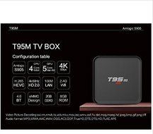 lomefo Smart Tv Box T95M 2GB/8GB Kodi 16.0 android tv box Amlogic S905 2.4GHz WIFI Android 5.1 Quad Core LED display N7