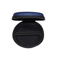 BephaMart KZ Blue Round Zipper Earphone Case Earbuds Hard Storage Carrying Pouch Bag SD Memory Card Box N4