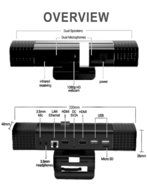 SCFCW Smart TV Box All in One Entertainment System Built in HD Camera , HD Microphone , HD Speakers Back to School... N4