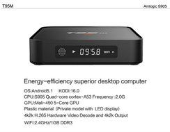 T95M Android TV Box Amlogic S905 Quad Core KODI 16.0 Pre-installed HD 4K2K 1G/8G HDMI WiFi Android 5.1 Smart Streaming... N3