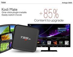 T95M Android TV Box Amlogic S905 Quad Core KODI 16.0 Pre-installed HD 4K2K 1G/8G HDMI WiFi Android 5.1 Smart Streaming... N6