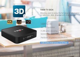 T95M Android TV Box Amlogic S905 Quad Core KODI 16.0 Pre-installed HD 4K2K 1G/8G HDMI WiFi Android 5.1 Smart Streaming... N8