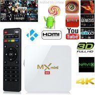 Eachbid MX S905 Quad Core 1GB 8GB Fully Loaded Smart Android TV Box 4k Free Live Sports Movies White US Standard