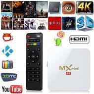 Eachbid MX S905 Quad Core 1GB 8GB Fully Loaded Smart Android TV Box 4k Free Live Sports Movies White US Standard N2