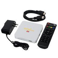 Eachbid MX S905 Quad Core 1GB 8GB Fully Loaded Smart Android TV Box 4k Free Live Sports Movies White US Standard N7