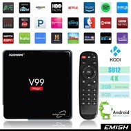 2017 Latest Android 6.0 Tv Box with KODI/XBMC, 4Kx2K UHD 2160P Amlogic S912 Octa Core 64 Bits, Built in Wifi,...