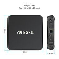 Padgene M8S-II Smart Android 5.1 TV Box with 1000M LAN Amlogic S812 Quad Core 64-bit 2GB / 16GB KODI HDMI PC WiFi... N5