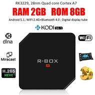 Docooler&reg; R-BOX Smart Android5.1 TV Box RK3229 28nm Quad Core Cortex-A7 2GB / 8GB OTT Box w/ KODI16.1 XBMC UHD... N4