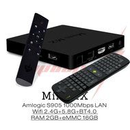 RiSheng Mini MX Smart TV Box 1000M LAN Amlogic S905 Quad Core Android 5.1 Streaming Media Player 2GB/16G 2.4GHz...